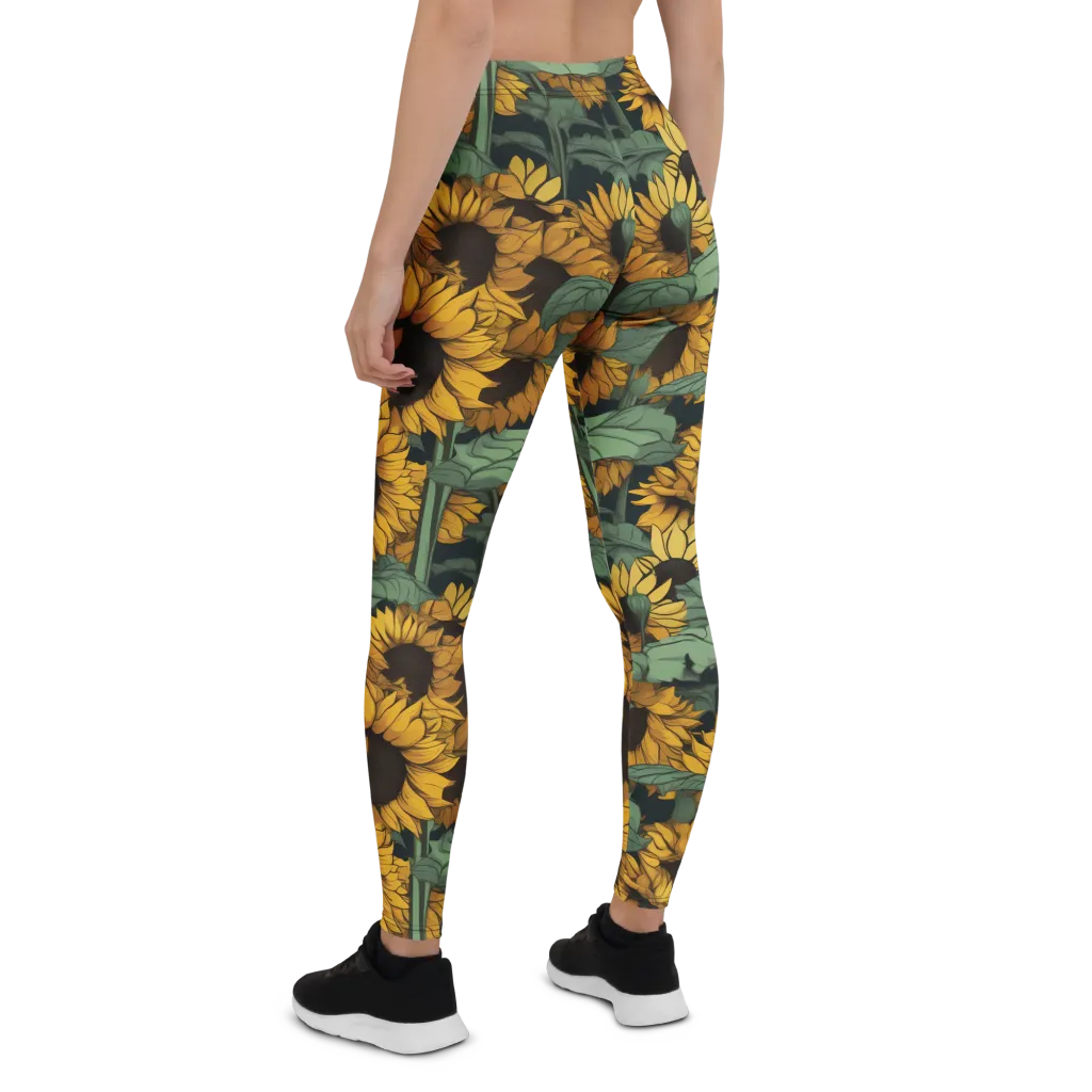 Golden Canopy on Leggings — Back