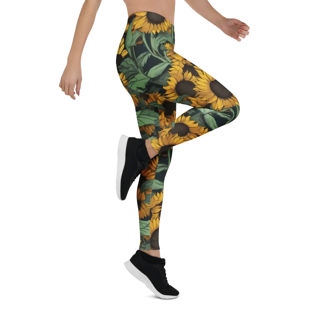 Golden Canopy on Leggings — Right