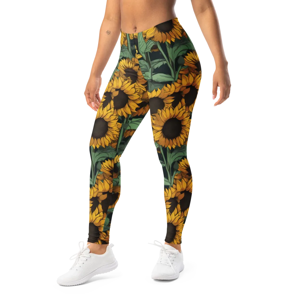 Golden Canopy on Leggings — Left Front