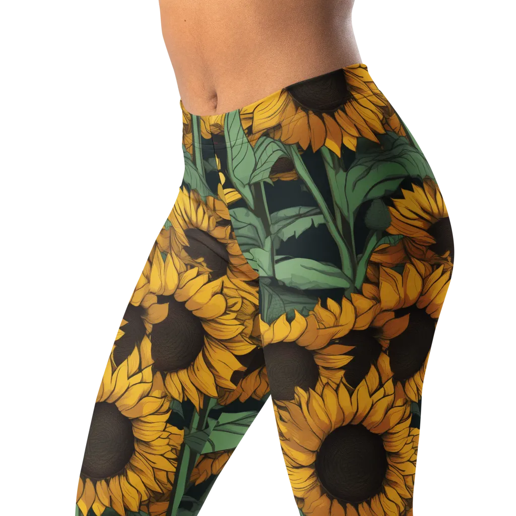 Golden Canopy on Leggings — Left Front