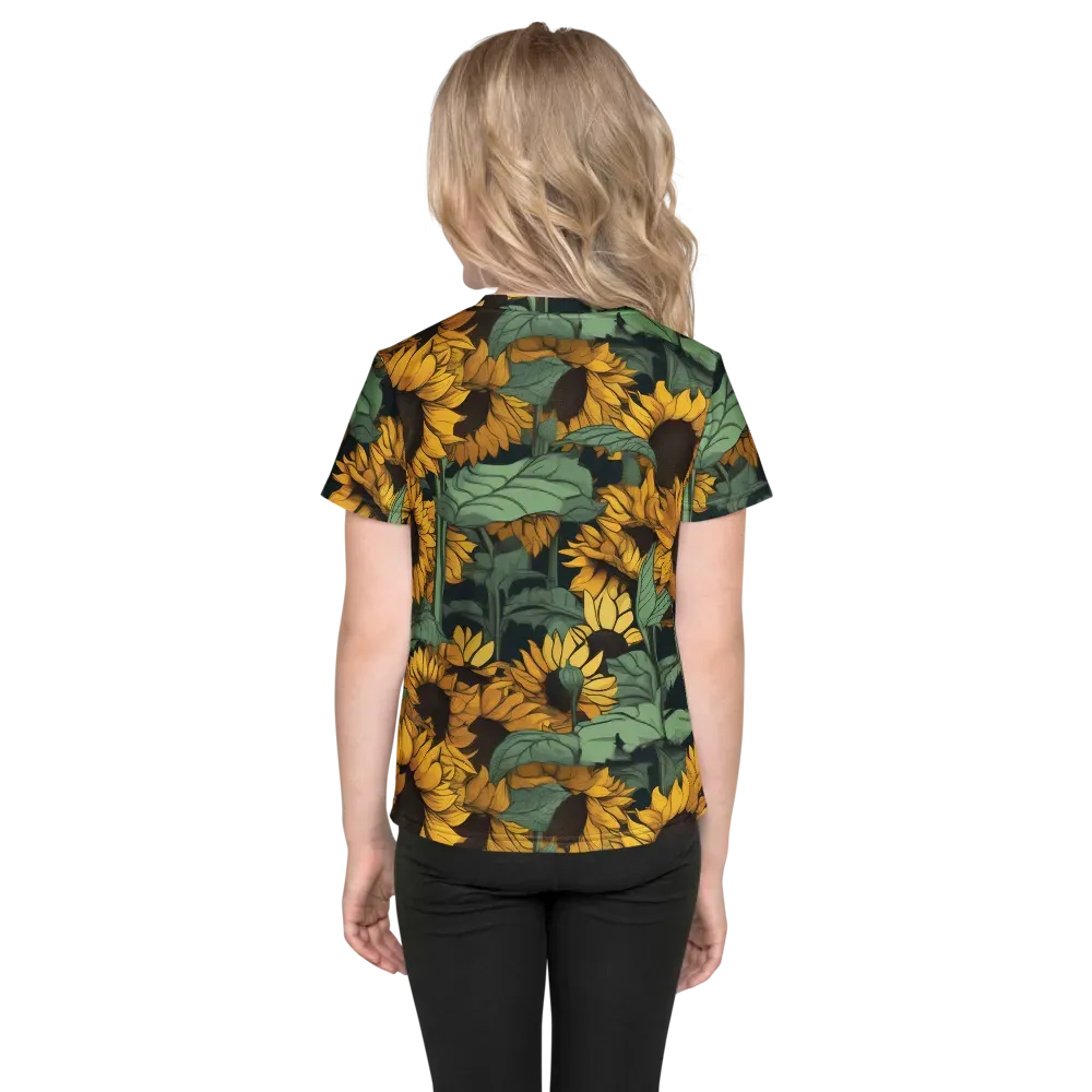 Golden Canopy on Kids Crew Neck T-Shirt — Back