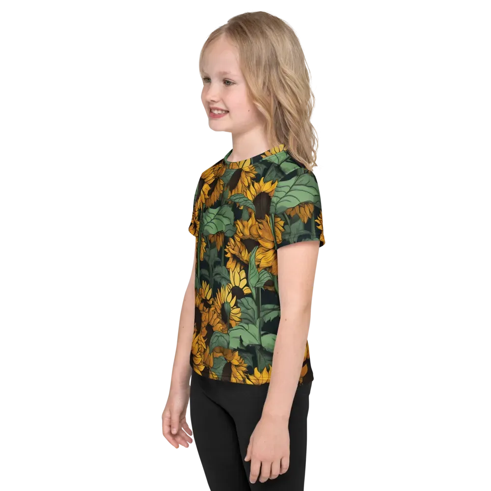 Golden Canopy on Kids Crew Neck T-Shirt — Left