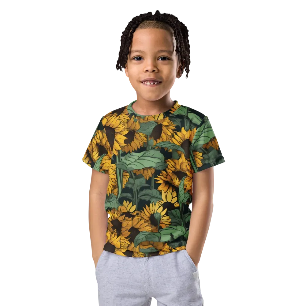 Golden Canopy on Kids Crew Neck T-Shirt — Front