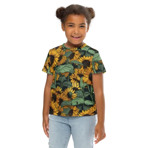 Golden Canopy on a Kids Crew Neck T-Shirt