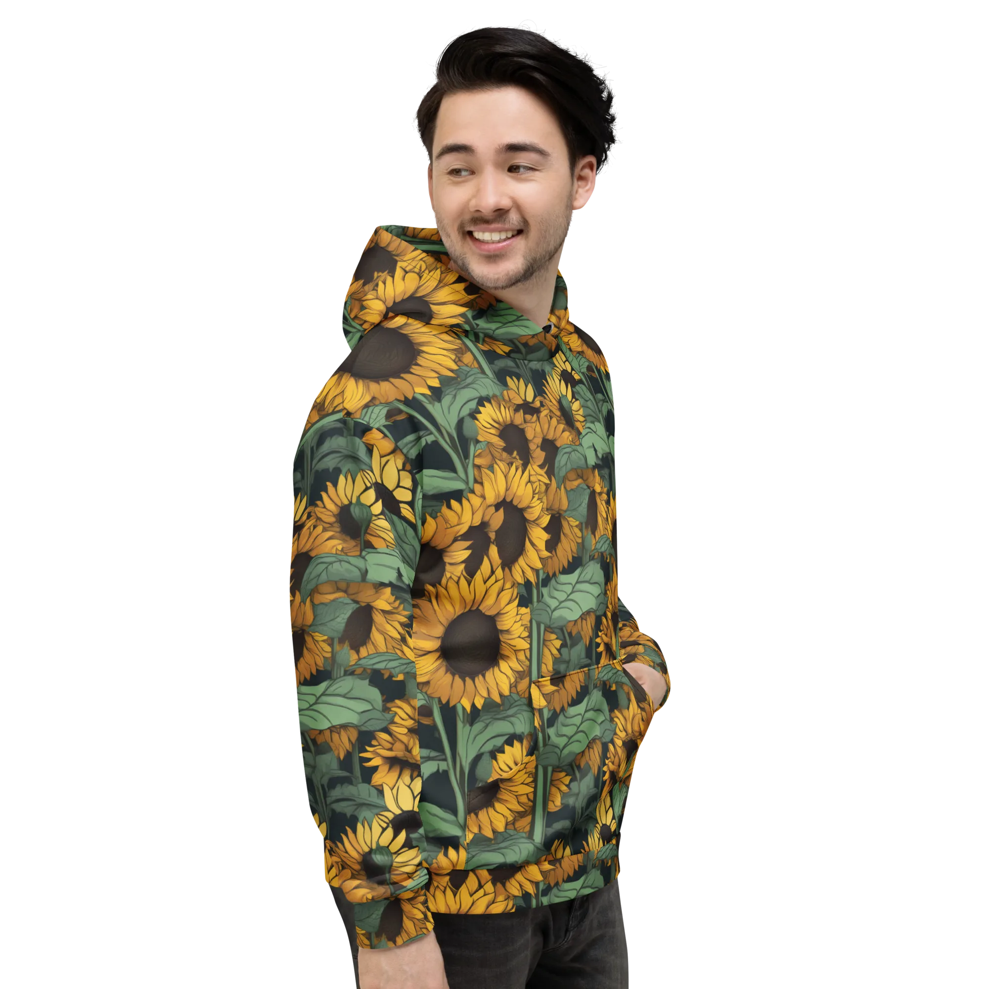 Golden Canopy on Hoodie — Right