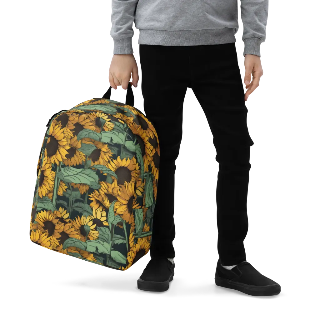Golden Canopy on Minimalist Backpack — Zoomed-in