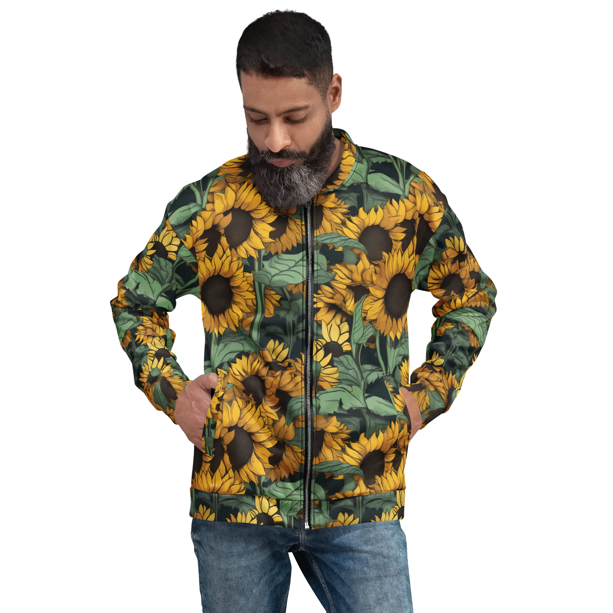 Golden Canopy on Bomber Jacket — Front