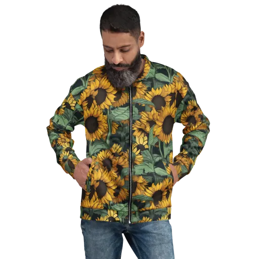 Golden Canopy on a Bomber Jacket