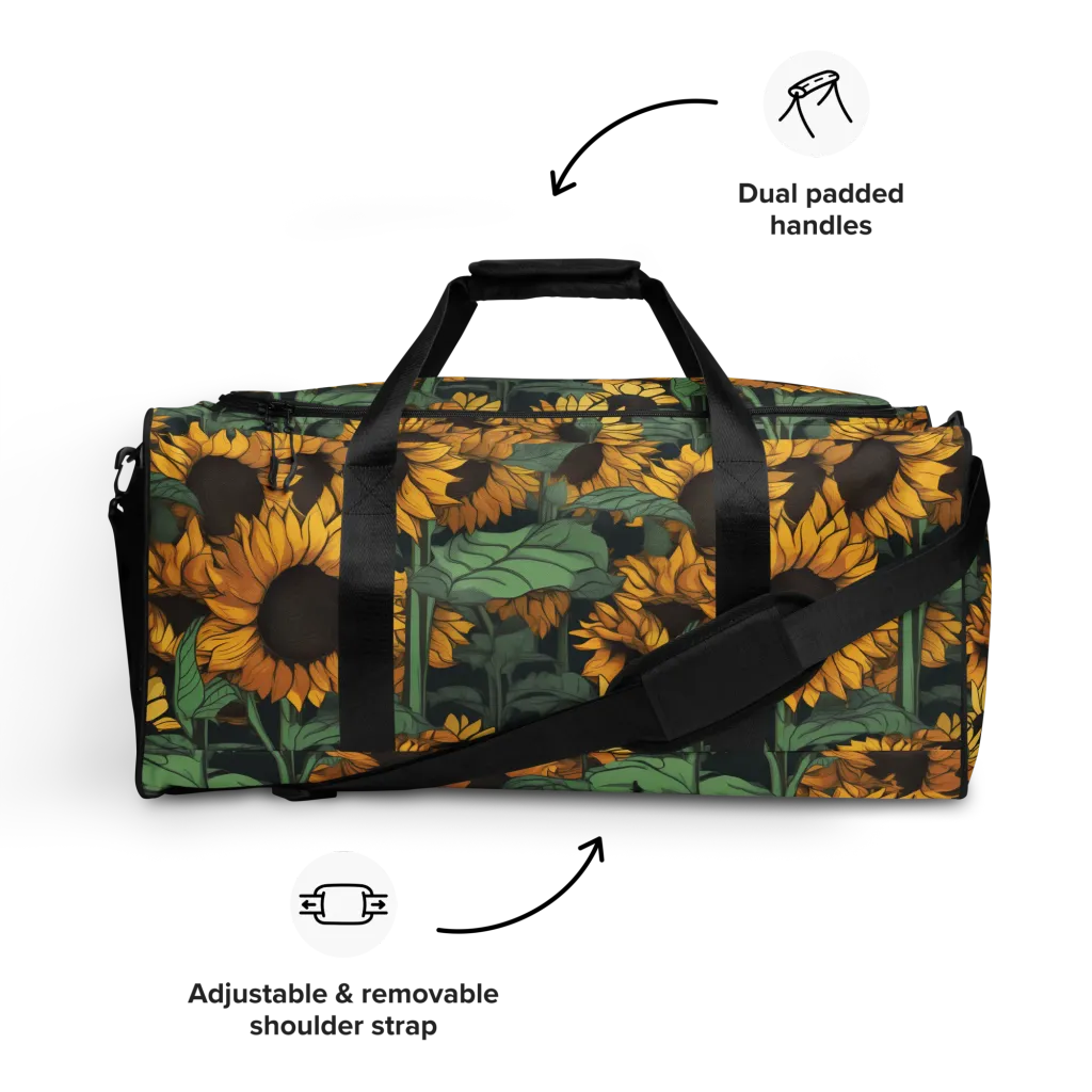 Golden Canopy on Duffle Bag — Front