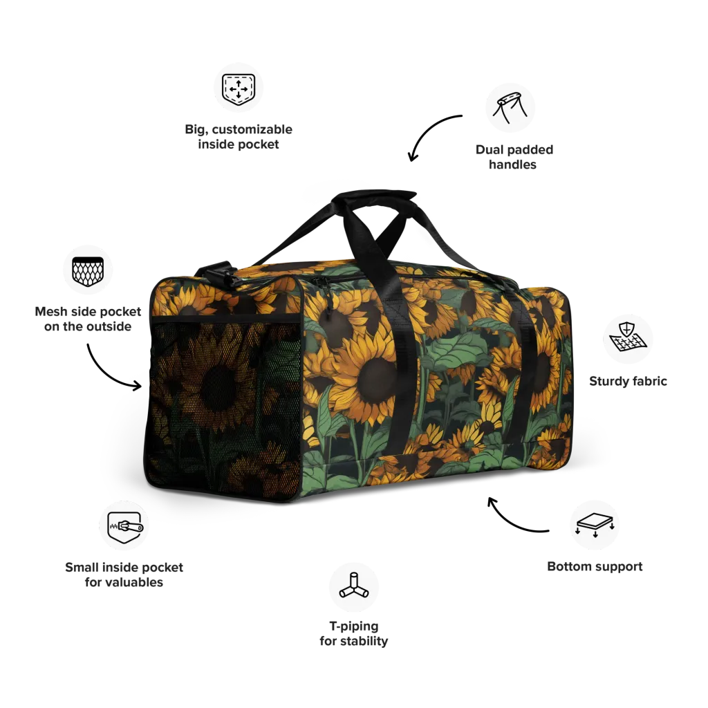 Golden Canopy on Duffle Bag — Right Front