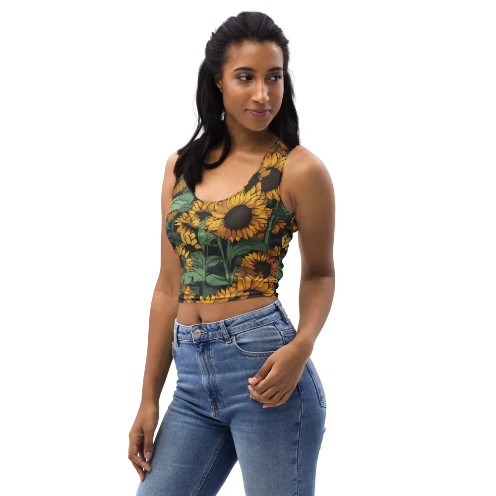 Golden Canopy on Crop Top — Left Front