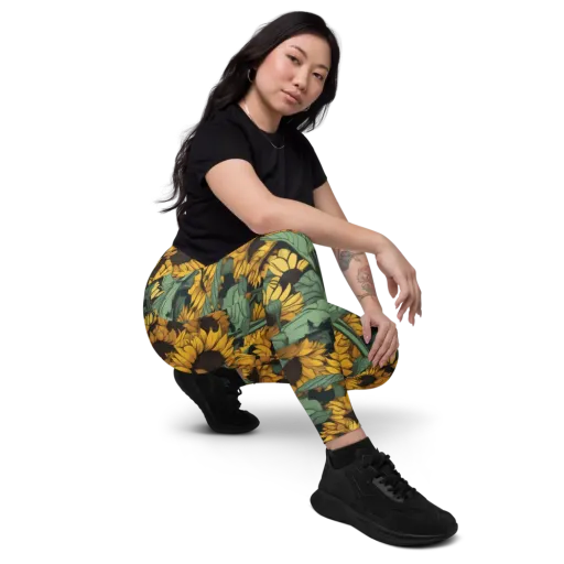 Golden Canopy on a Leggings with Pockets