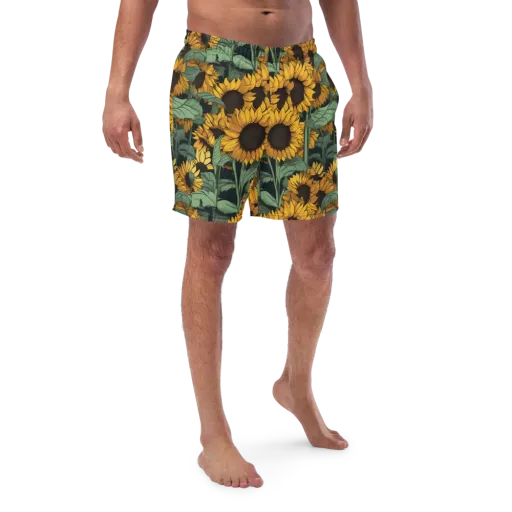 Golden Canopy on a Swim Trunks