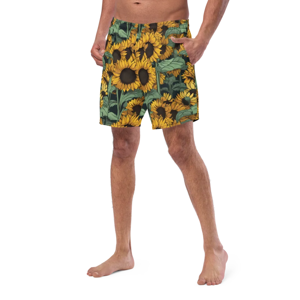 Golden Canopy on Swim Trunks — Left Front