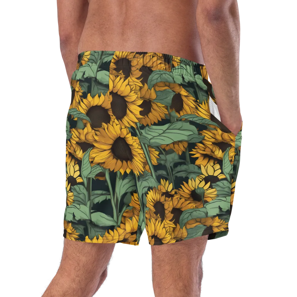 Golden Canopy on Swim Trunks — Right Back