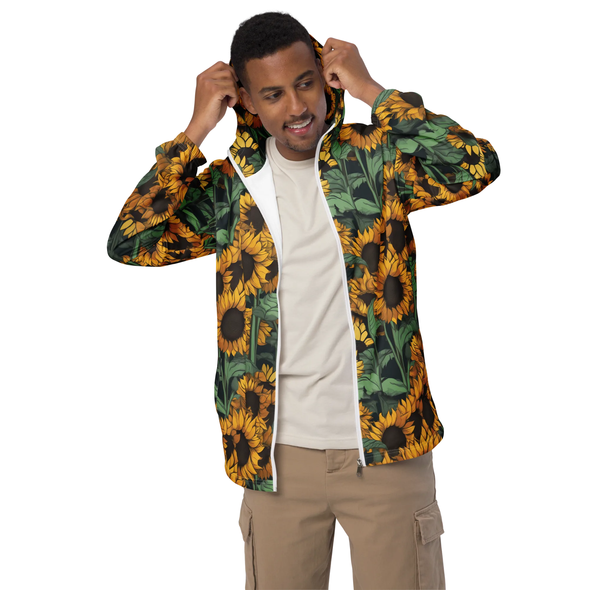 Golden Canopy on Men's Windbreaker — Front