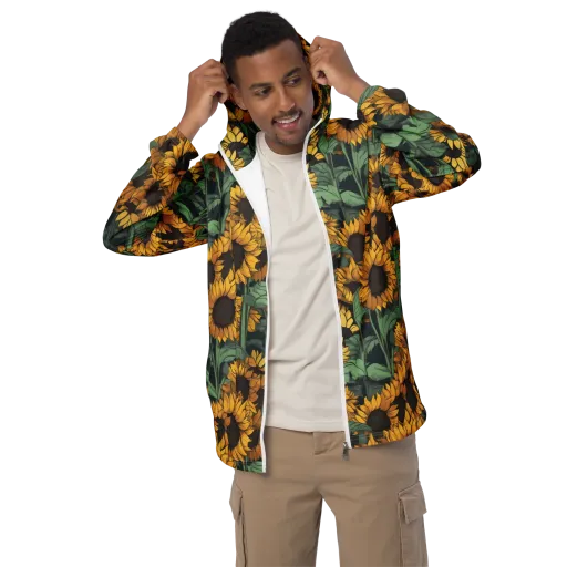 Golden Canopy on a Men's Windbreaker