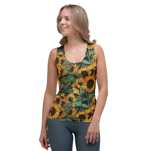 Golden Canopy on a Women's Tank Top