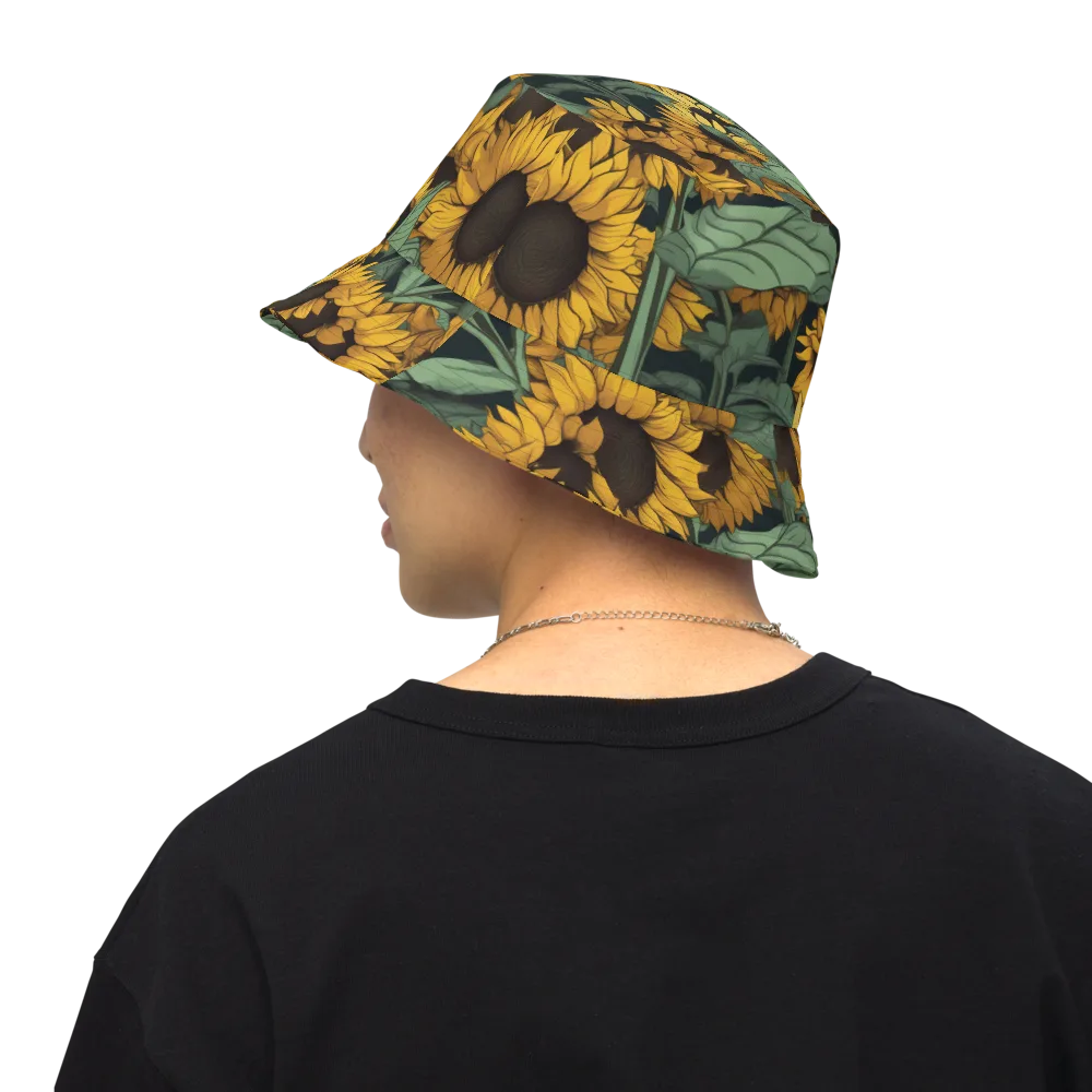 Golden Canopy on Reversible Bucket Hat — Back Inside