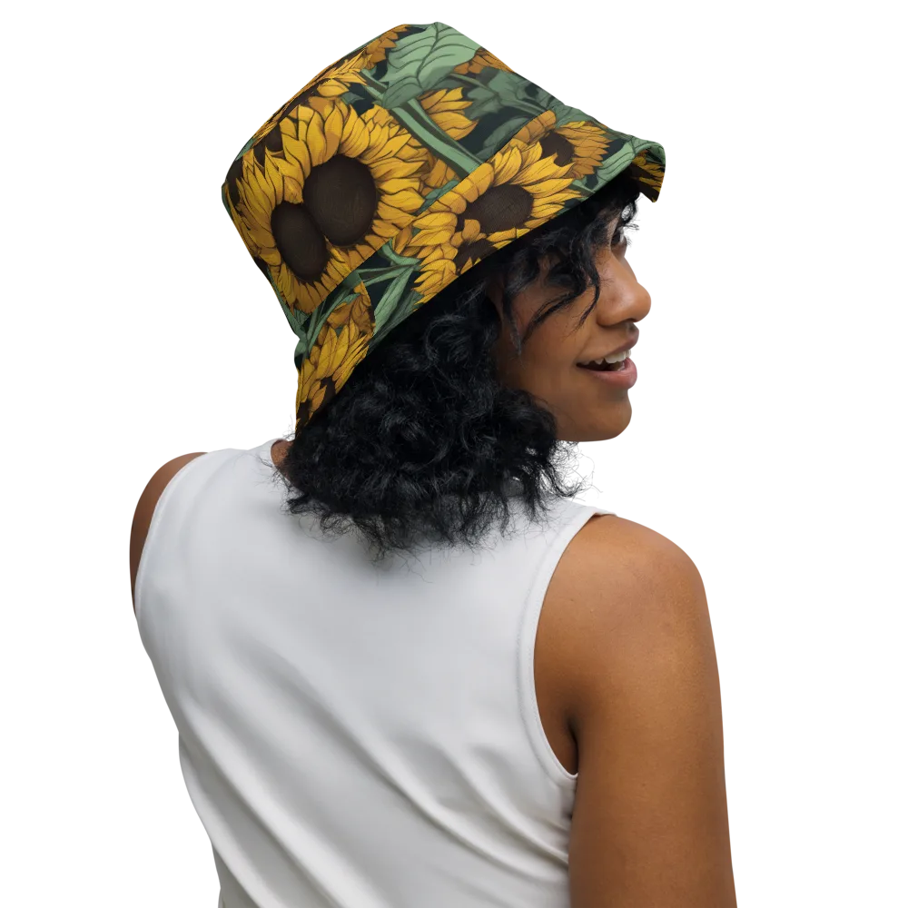 Golden Canopy on Reversible Bucket Hat — Right Outside