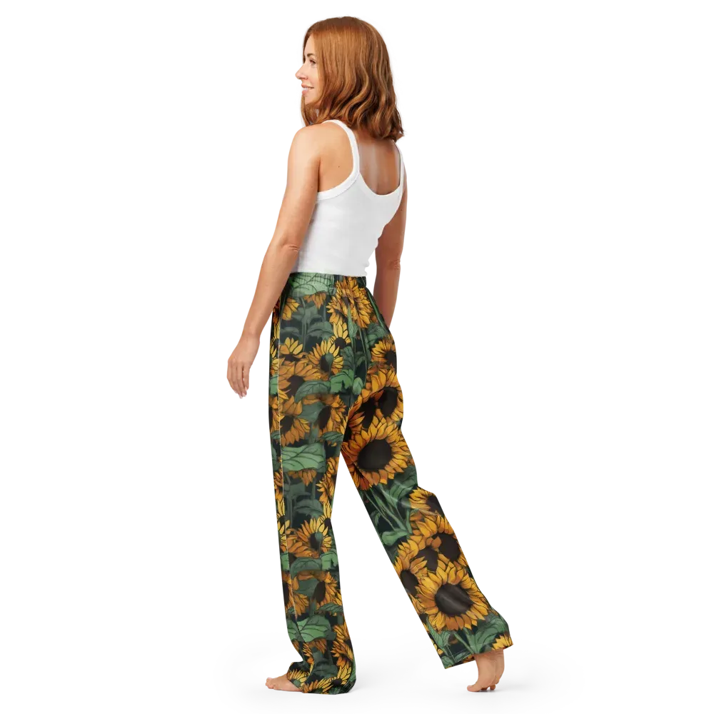 Golden Canopy on Women's Pajama Pants — Back