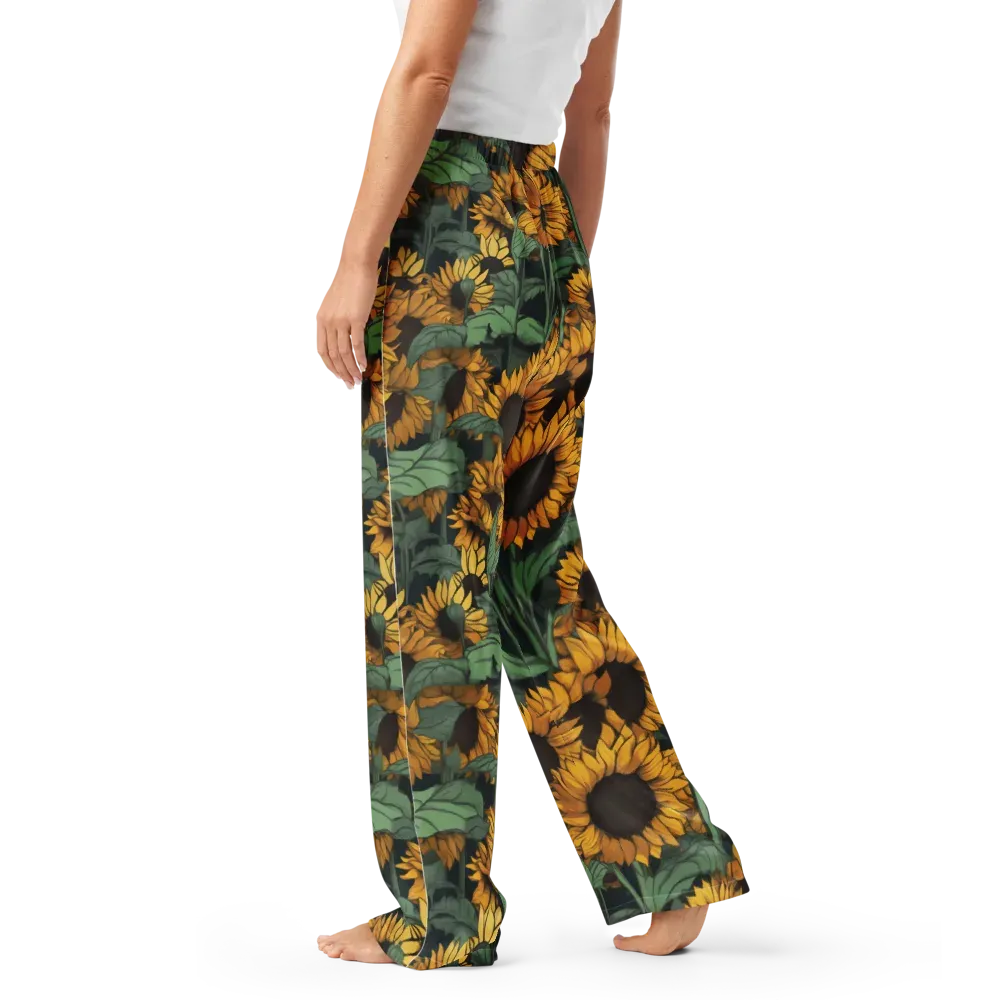 Golden Canopy on Women's Pajama Pants — Left