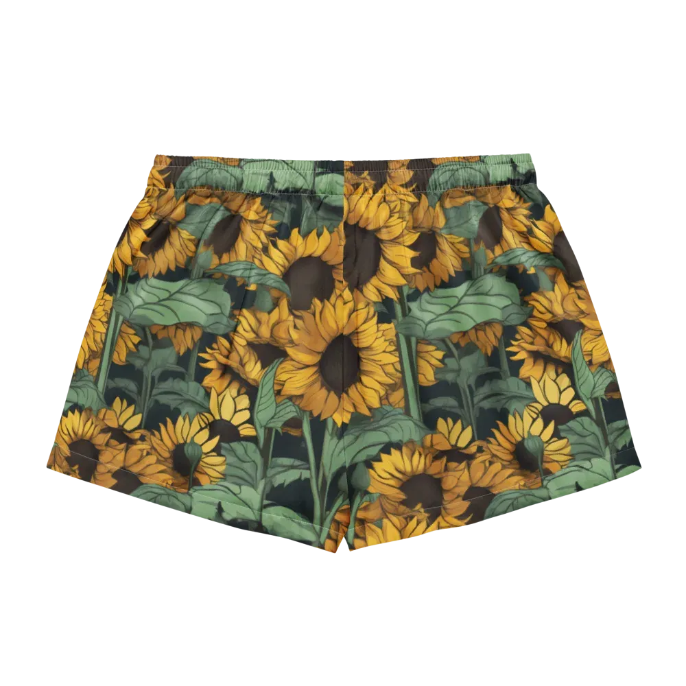 Golden Canopy on Women's Pajama Shorts — Back