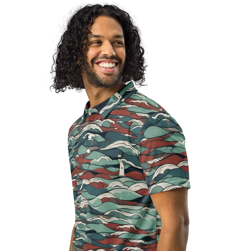 Tidewatch on Men's Slim Fit Polo Shirt — Left Front