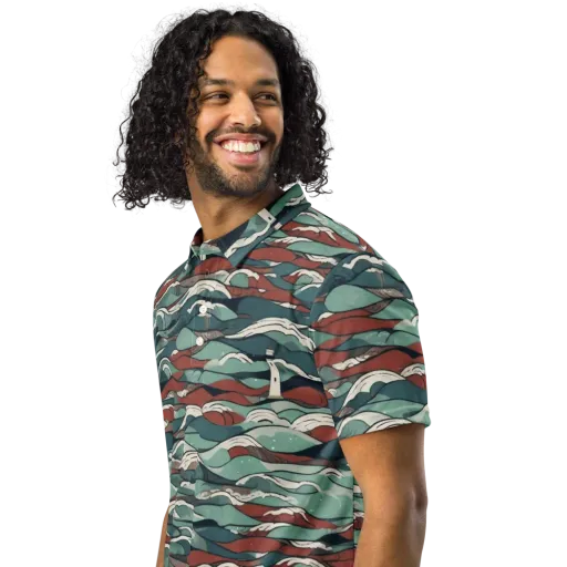 Tidewatch on a Men's Slim Fit Polo Shirt