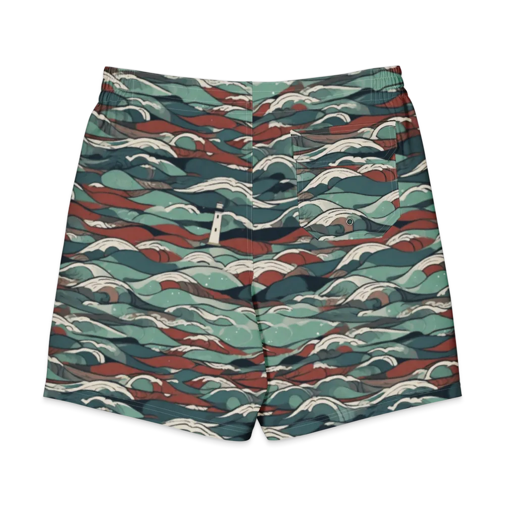 Tidewatch on Men's Board Shorts — Back