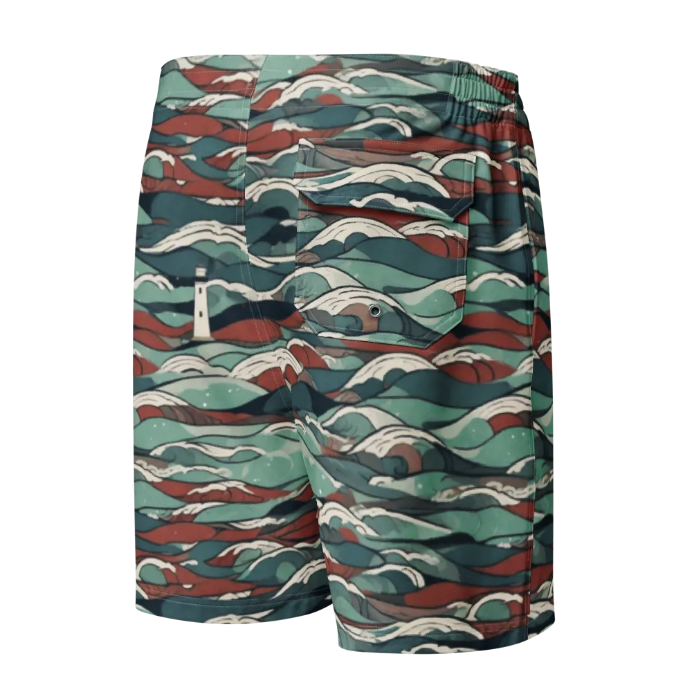 Tidewatch on Men's Board Shorts — Back