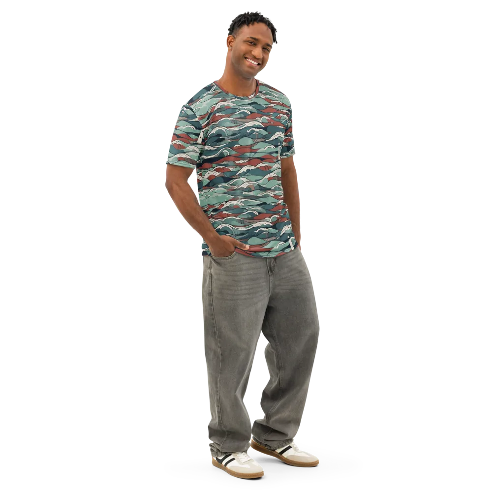 Tidewatch on Men's Cotton Crew Neck T-Shirt — Right Front