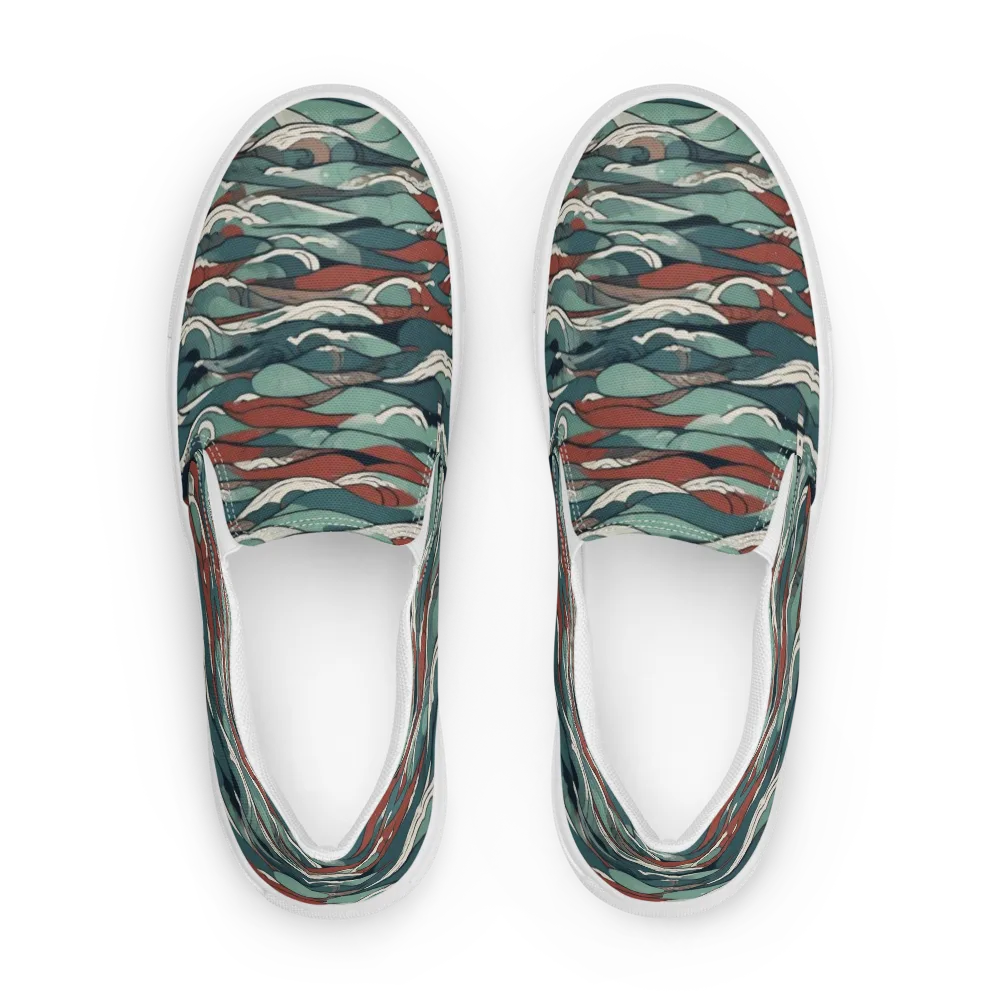Tidewatch on Men's Slip-On Canvas Shoes — Front