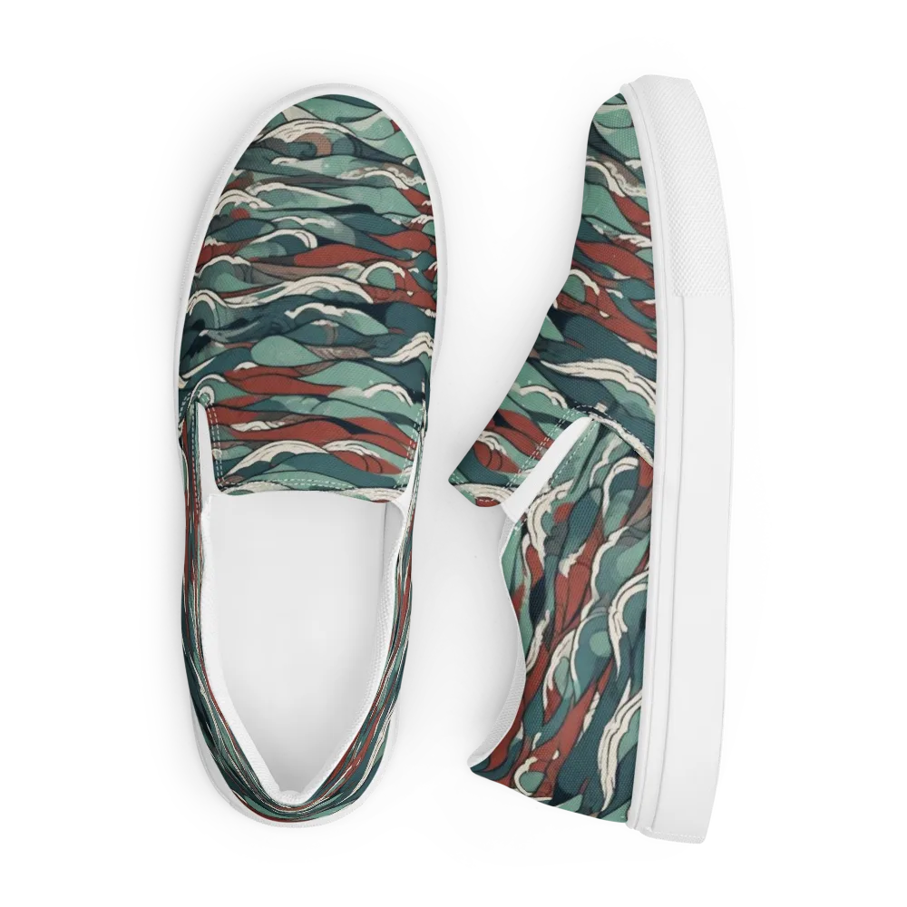 Tidewatch on Men's Slip-On Canvas Shoes — Front
