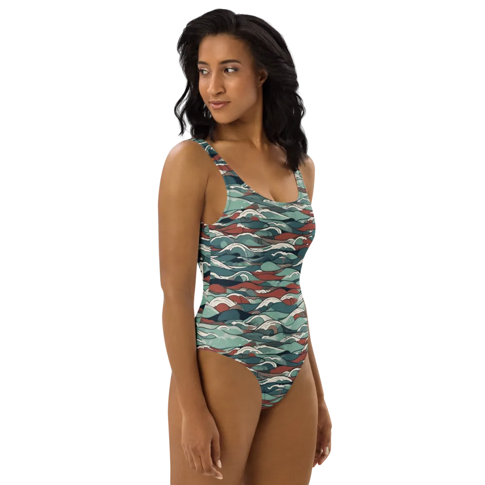 Tidewatch on One-Piece Swimsuit — Right