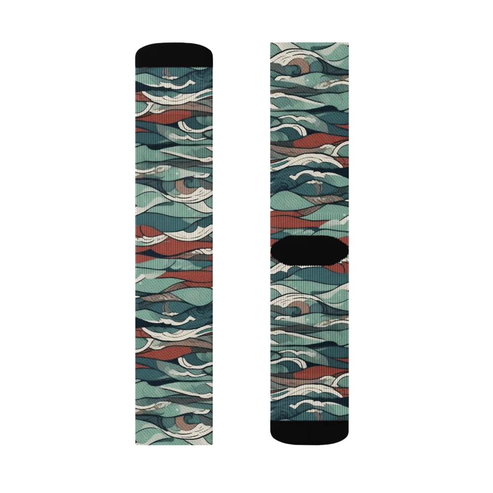 Tidewatch on Socks — Left Sock