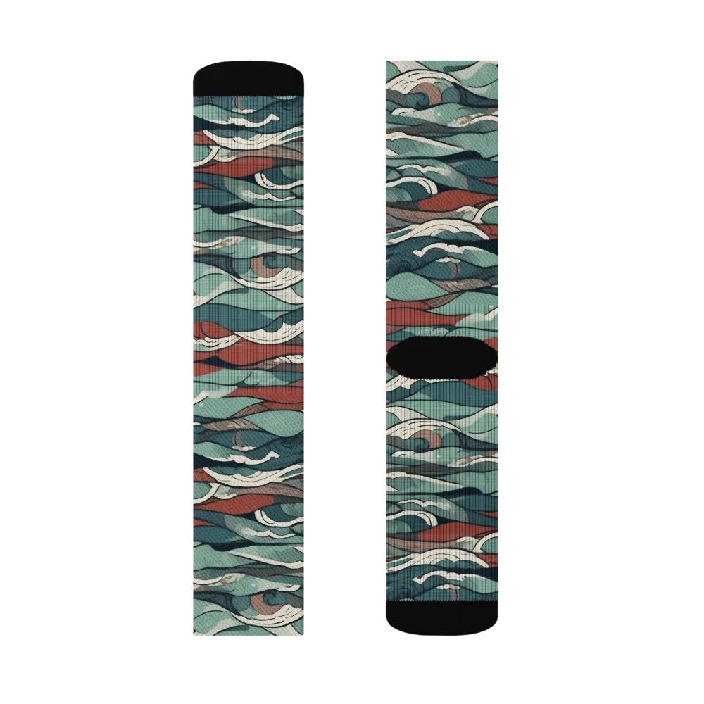 Tidewatch on Socks — Right Sock