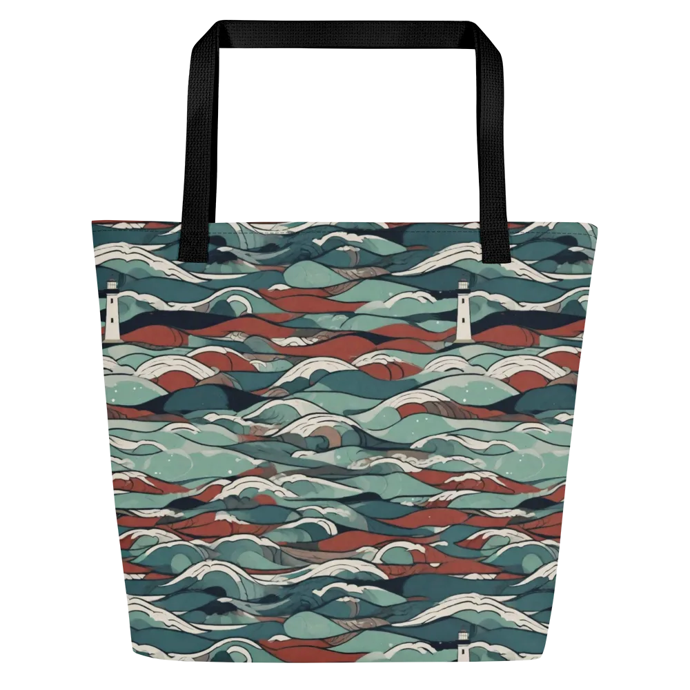 Tidewatch on Large Tote Bag W/ Pocket — Front