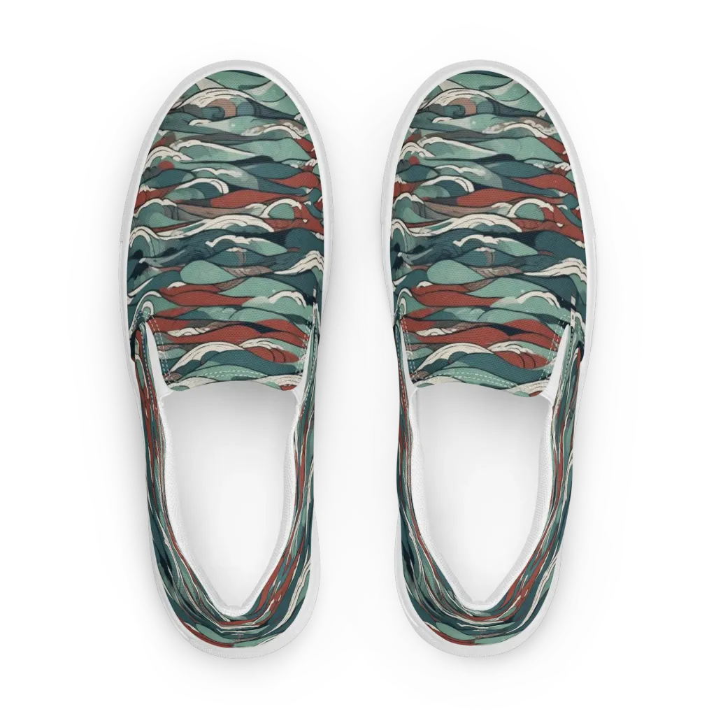 Tidewatch on Women's Slip-On Canvas Shoes — Front