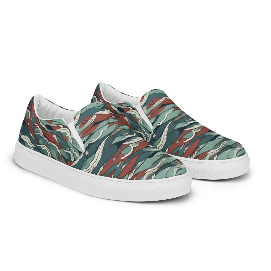 Tidewatch on Women's Slip-On Canvas Shoes — Right Front