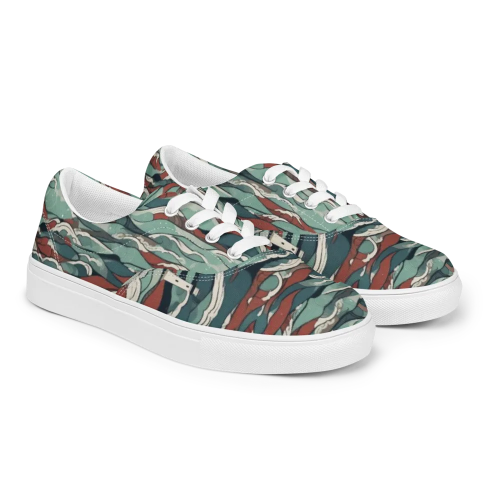 Tidewatch on Men's Lace-Up Canvas Shoes — Right Front