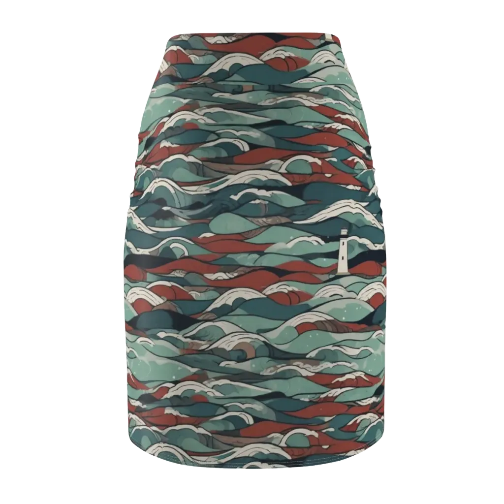 Tidewatch on Pencil Skirt — Back
