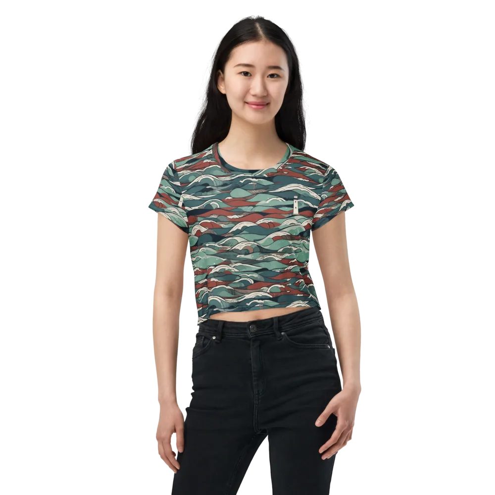 Tidewatch on Crop Tee — Front