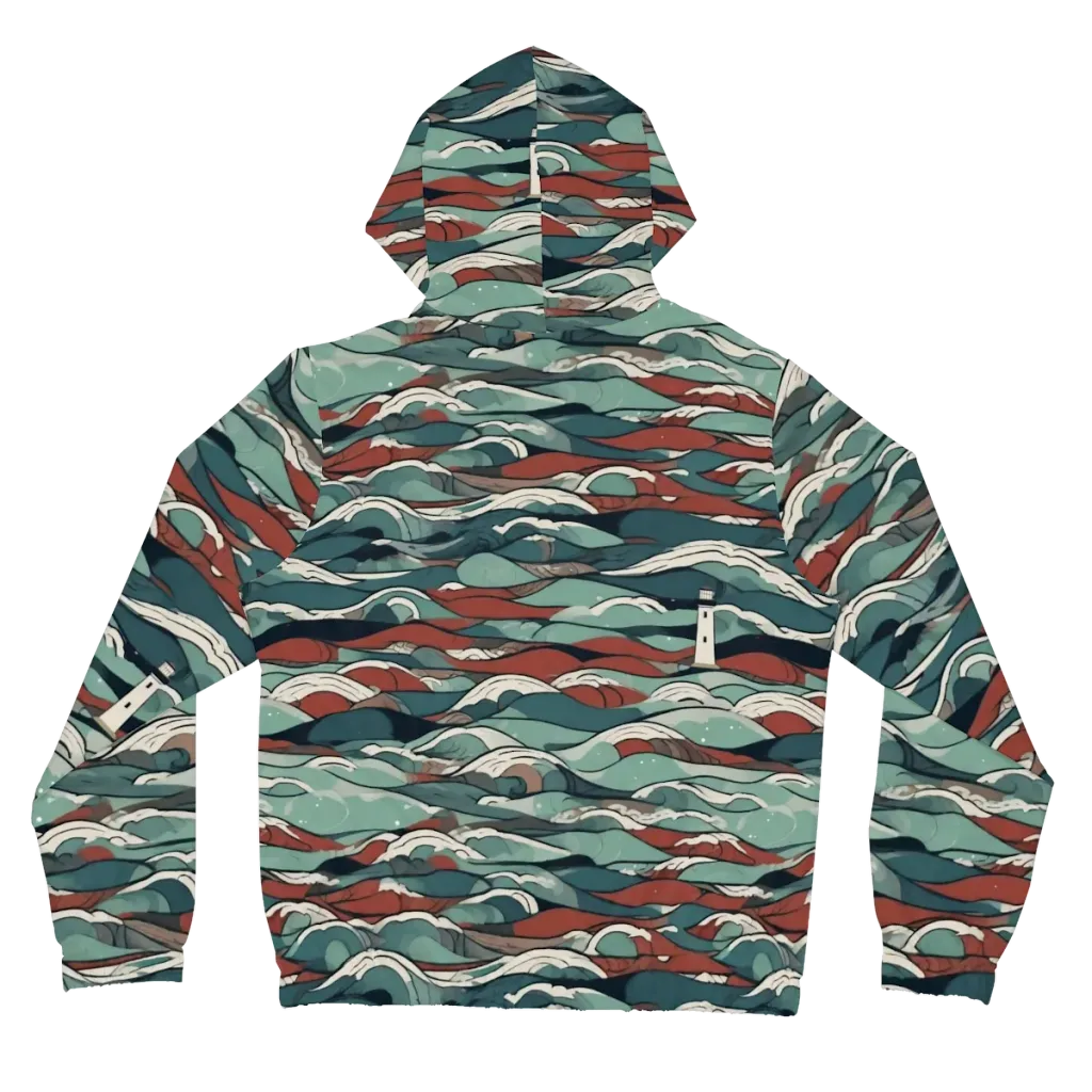 Tidewatch on Women's Full-Zip Hoodie — Back