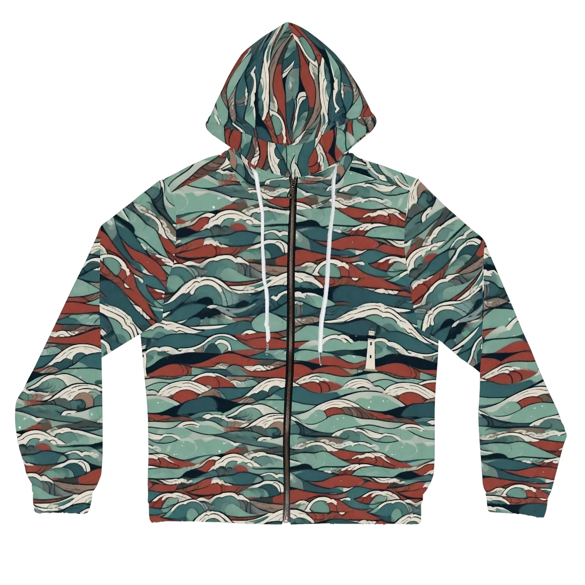 Tidewatch on Women's Full-Zip Hoodie — Front