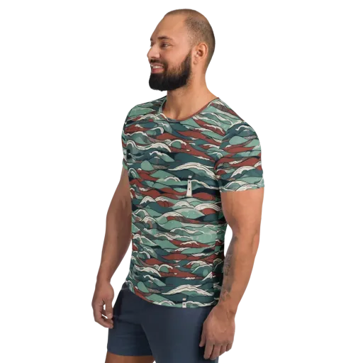 Tidewatch on a Men's Athletic T-Shirt