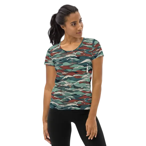 Tidewatch on a Women's Athletic T-Shirt
