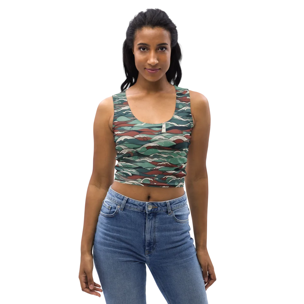 Tidewatch on Crop Top — Front