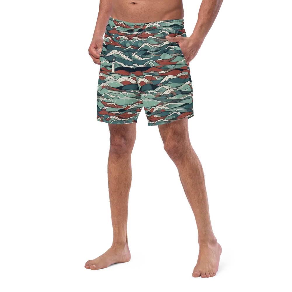 Tidewatch on Swim Trunks — Left Front