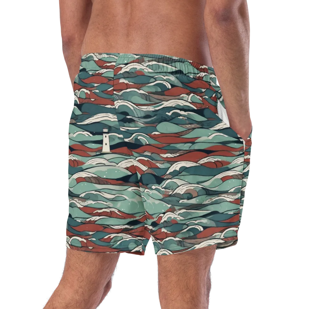 Tidewatch on Swim Trunks — Right Back
